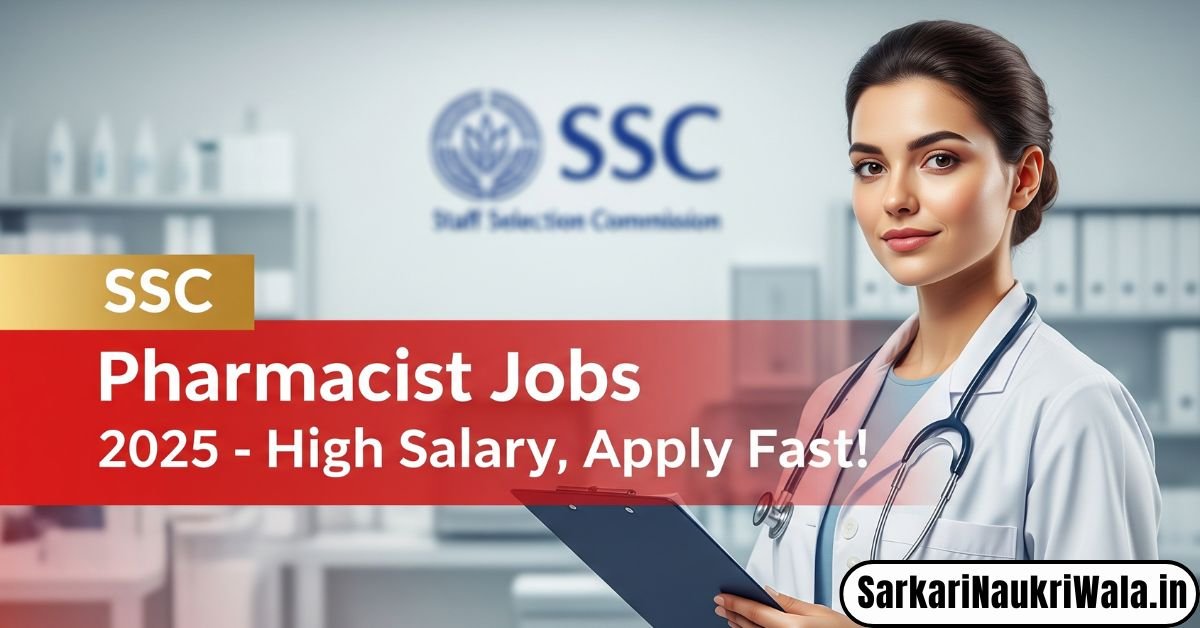 Ssc Pharmacist Vacancy 2025
